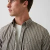 Chemise classique en popeline de coton bio
