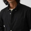 Chemise classique en popeline de coton bio