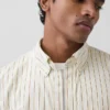 Chemise classique en popeline de coton bio