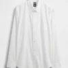 Chemise classique en popeline de coton bio