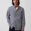 Chemise classique en popeline de coton bio