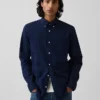 Chemise classique en popeline de coton bio