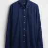 Chemise classique en popeline de coton bio