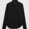 Chemise classique en popeline de coton bio
