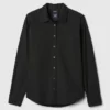Chemise classique en popeline de coton bio