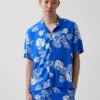 Chemise à col camp décontractée