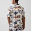 Chemise à col camp décontractée