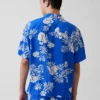 Chemise à col camp décontractée