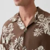 Chemise à col camp décontractée