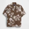 Chemise à col camp décontractée