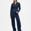 Chemise courte ajustée en denim