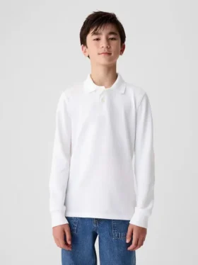 Chemise d'uniforme en coton bio pour enfants