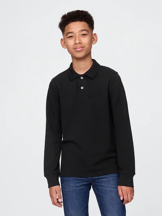 Chemise d'uniforme en coton bio pour enfants