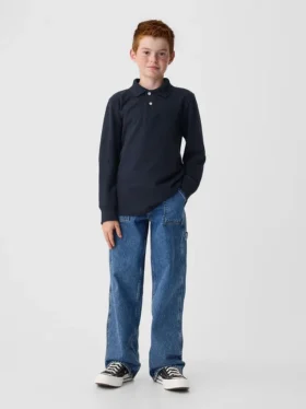Chemise d’uniforme en coton bio pour enfants