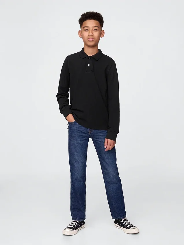 Chemise d'uniforme en coton bio pour enfants