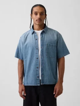 Chemise décontractée en denim