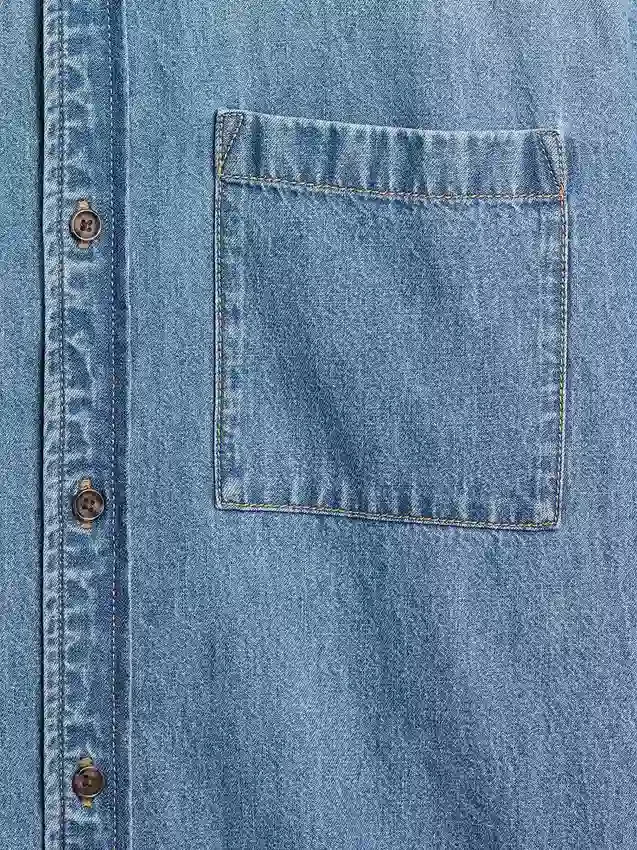 Chemise décontractée en denim