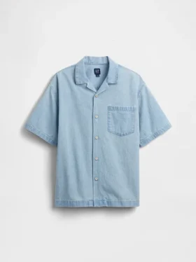 Chemise décontractée en denim pour enfant