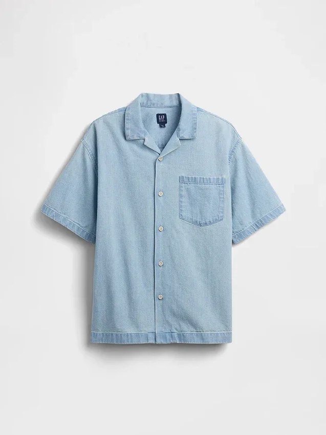 Chemise décontractée en denim pour enfant