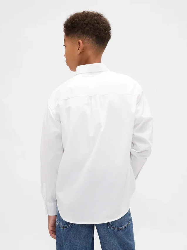 Chemise décontractée en popeline pour enfant