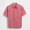 Chemise décontractée à rayures en popeline de coton bio pour enfant