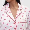 Chemise de pyjama ample en popeline « Kiss » GAP × Summer Fridays