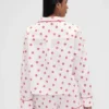 Chemise de pyjama ample en popeline « Kiss » GAP × Summer Fridays