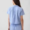 Chemise de pyjama courte en popeline