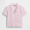 Chemise de pyjama courte en popeline