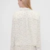 Chemise de pyjama en flanelle ample à pois GAP × Summer Fridays