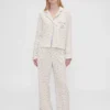 Chemise de pyjama en flanelle ample à pois GAP × Summer Fridays