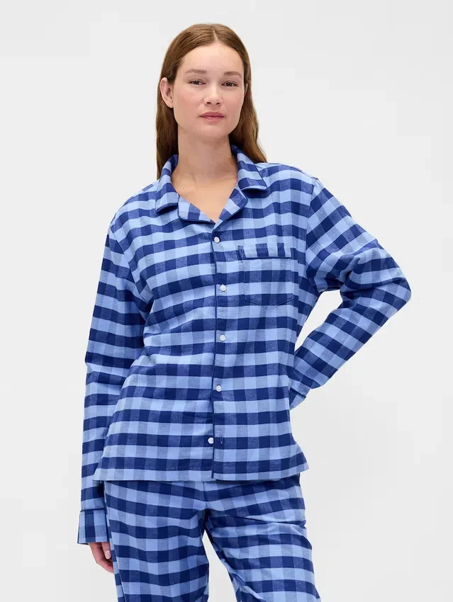 Chemise de pyjama en flanelle ultra-douce pour adulte