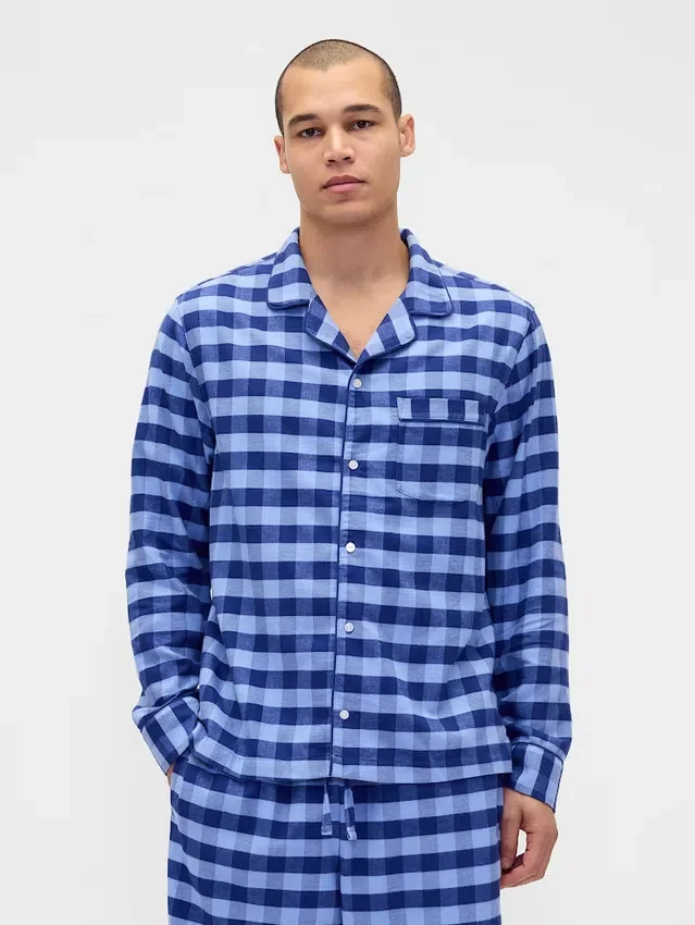 Chemise de pyjama en flanelle ultra-douce pour adulte