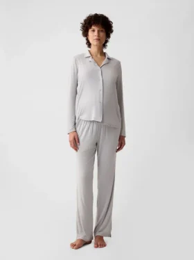 Chemise de pyjama en modal pour femmes en période de maternité