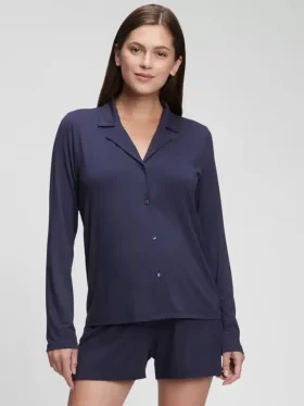 Chemise de pyjama en modal pour femmes en période de maternité