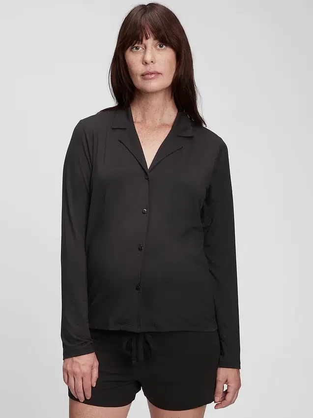 Chemise de pyjama en modal pour femmes en période de maternité