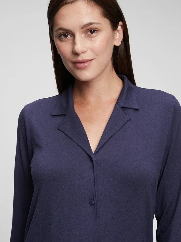 Chemise de pyjama en modal pour femmes en période de maternité