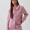 Chemise de pyjama en popeline