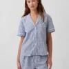 Chemise de pyjama en popeline