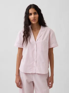 Chemise de pyjama en popeline