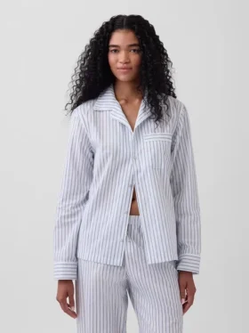 Chemise de pyjama en popeline
