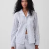 Chemise de pyjama en popeline