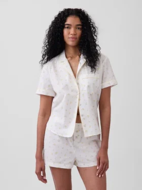 Chemise de pyjama en popeline