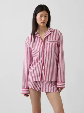Chemise de pyjama en popeline