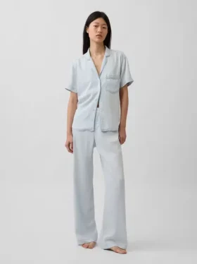 Chemise de pyjama en popeline