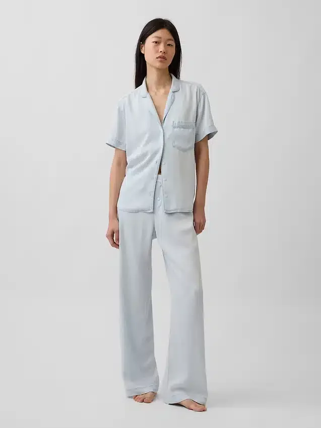 Chemise de pyjama en popeline