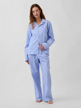 Chemise de pyjama en popeline