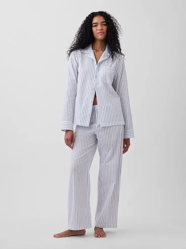 Chemise de pyjama en popeline