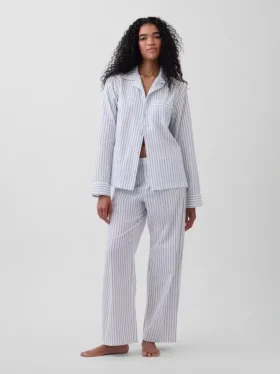 Chemise de pyjama en popeline