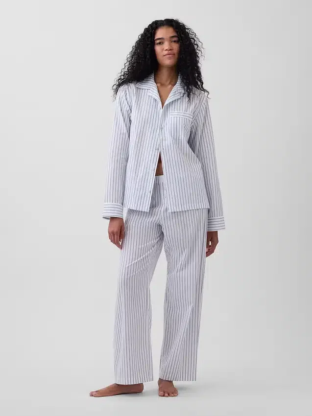 Chemise de pyjama en popeline